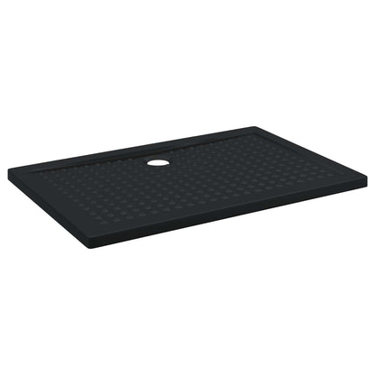 Vassoio base doccia con punti Nero 120 x 80 x 4 cm ABS | homemem39