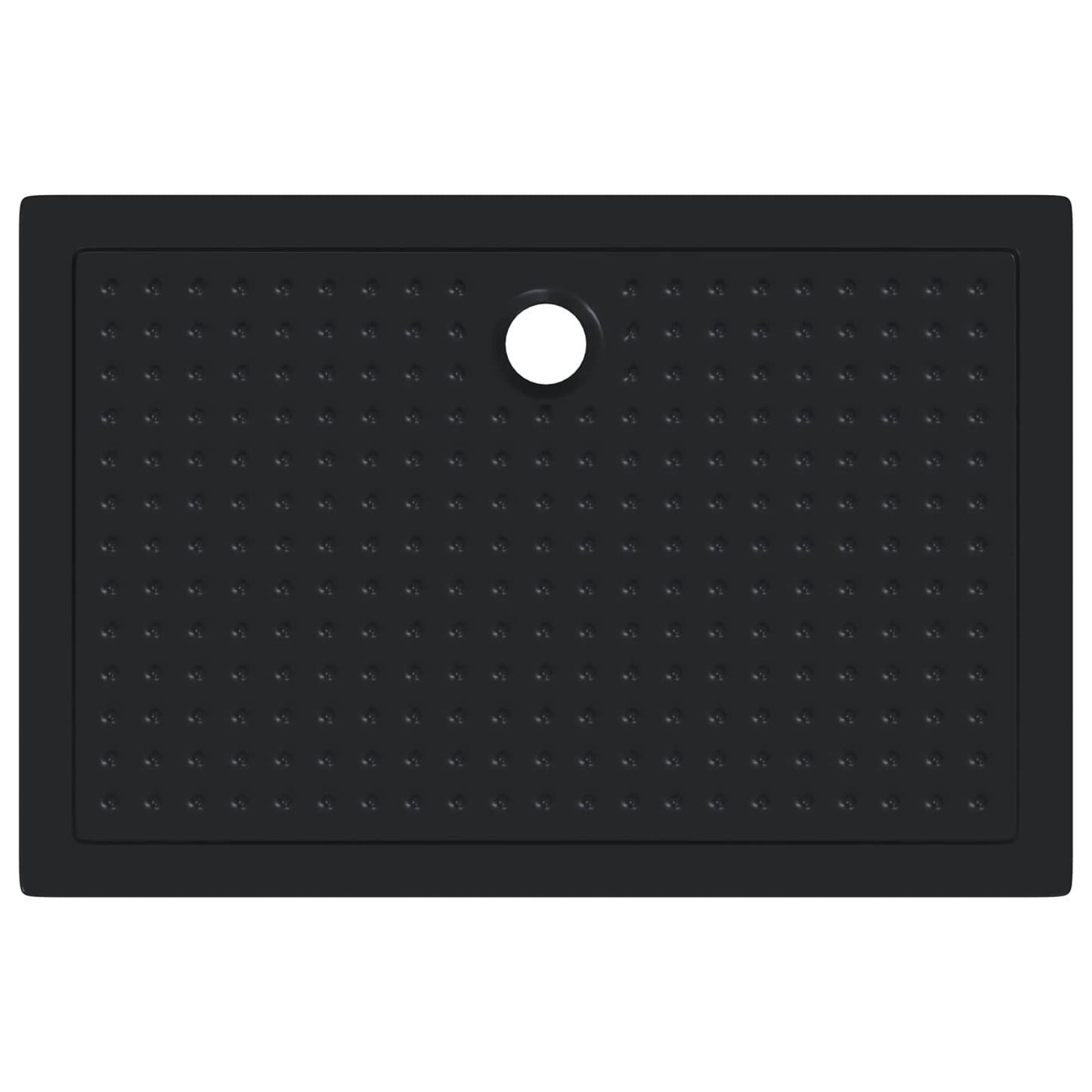 Vassoio base doccia con punti Nero 120 x 80 x 4 cm ABS | homemem39