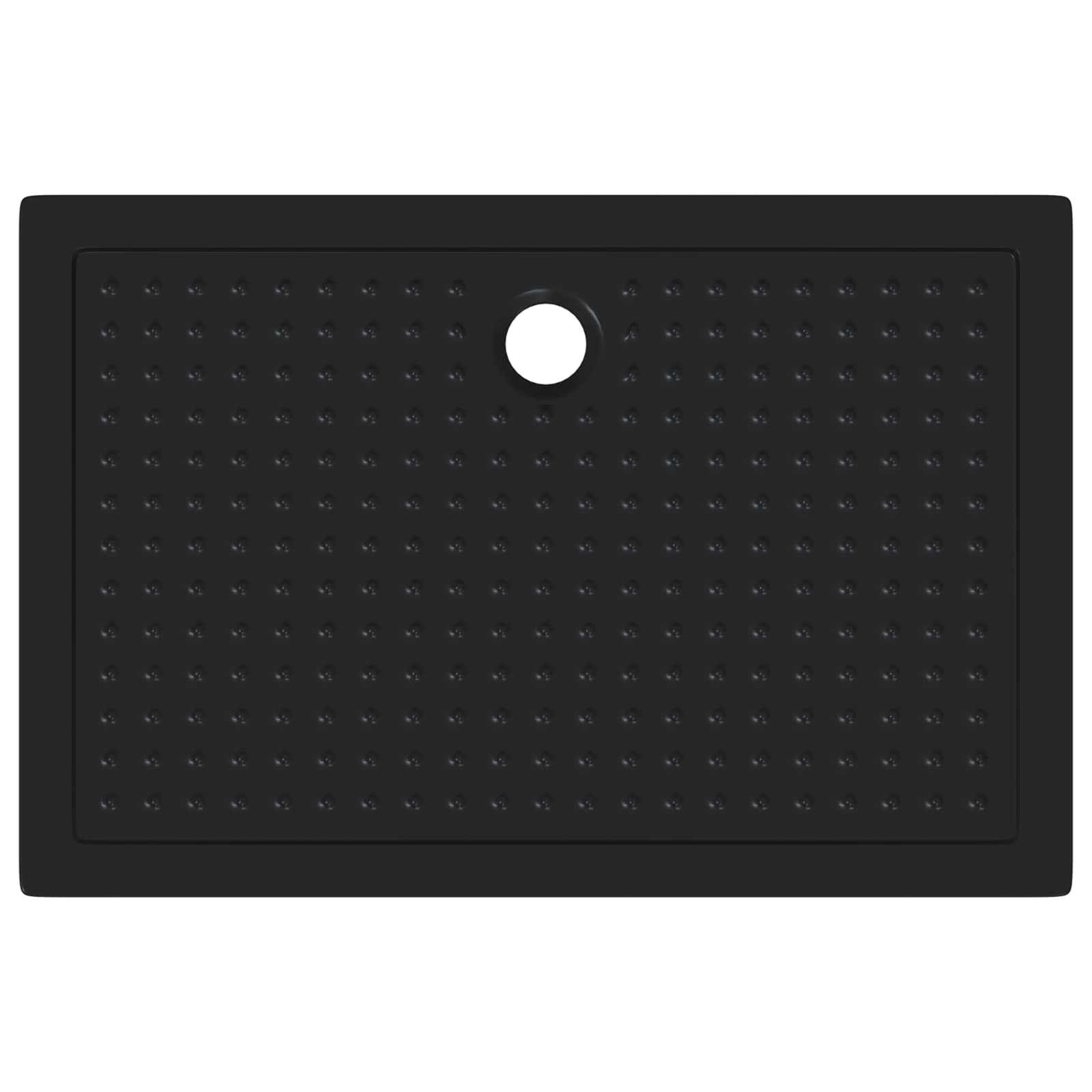 Vassoio base doccia con punti Nero 120 x 80 x 4 cm ABS | homemem39