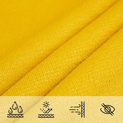 Telo Ombra Rettangolare 2 x 6 m HDPE Giallo