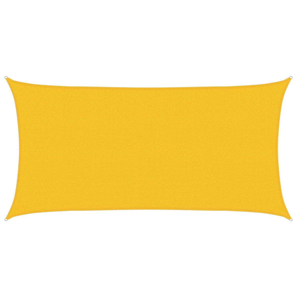 Telo Ombra Rettangolare 2 x 6 m HDPE Giallo