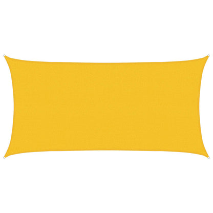 Telo Ombra Rettangolare 2 x 6 m HDPE Giallo