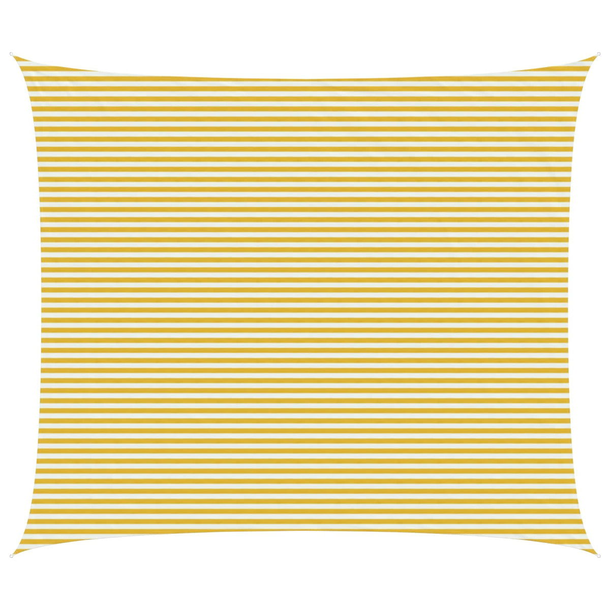 Telo Ombra 6 x 8 m HDPE Rettangolare Giallo e Bianco