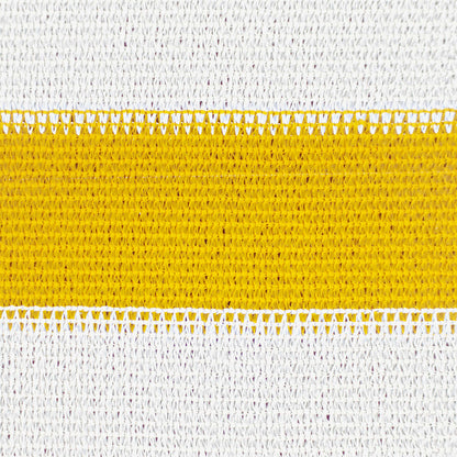Telo Ombra 6 x 8 m HDPE Rettangolare Giallo e Bianco | homemem39
