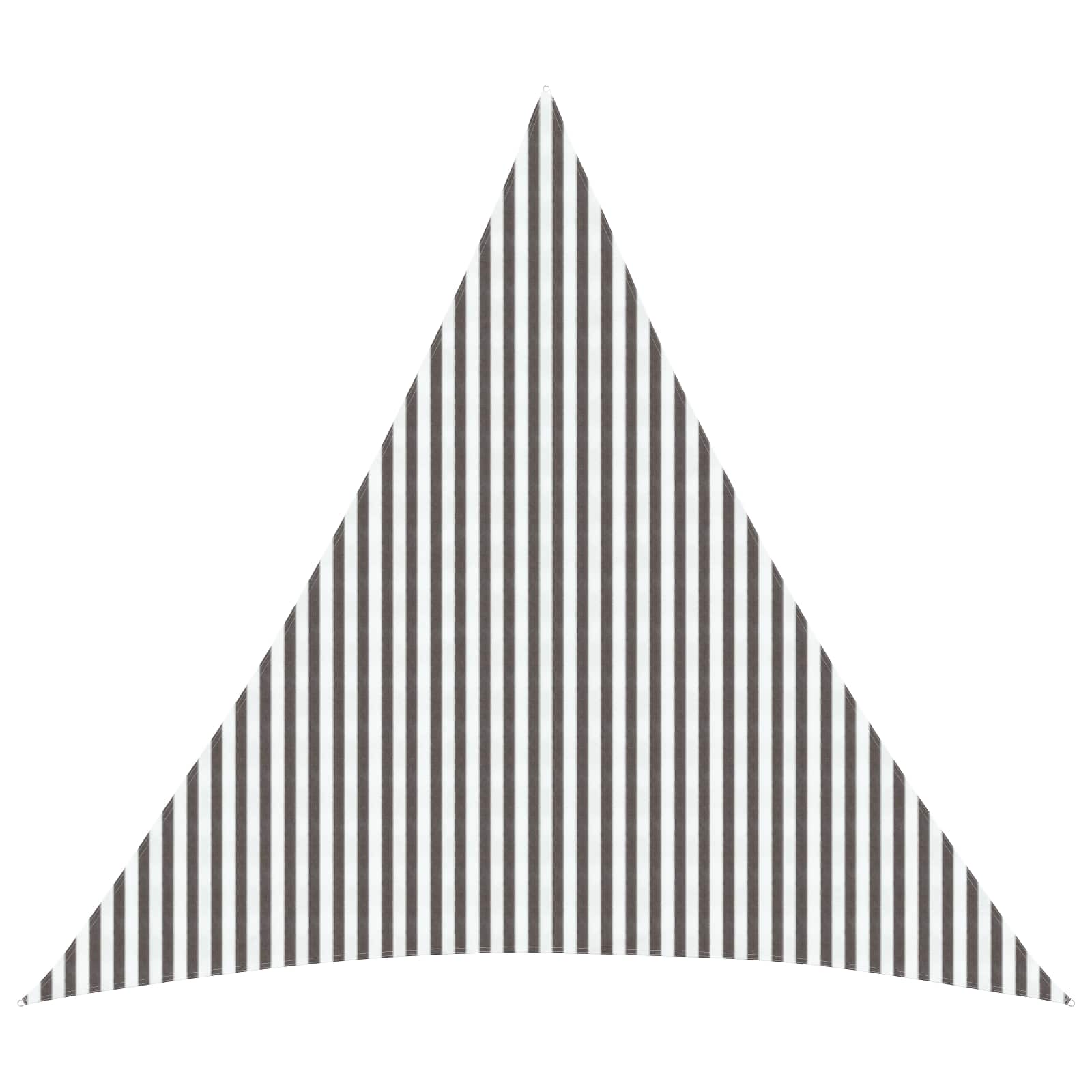 Telo Ombra 6 x 6 x 6 m HDPE Triangolare Grigio chiaro e bianco | homemem39
