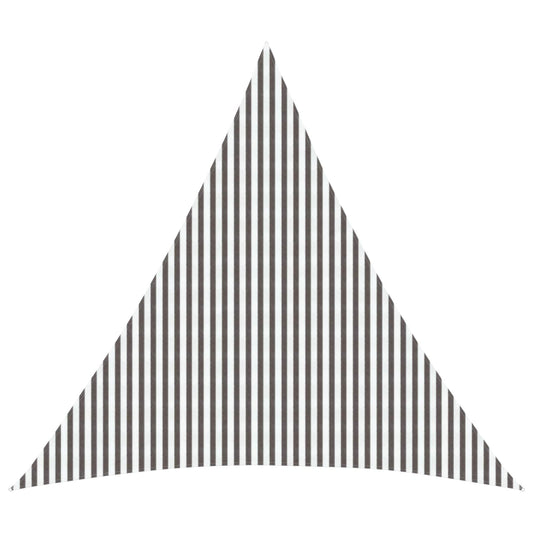 Telo Ombra 6 x 6 x 6 m HDPE Triangolare Grigio chiaro e bianco | homemem39