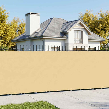 Schermo di Privacy per Balcone 180 x 1000 cm Polyester Sabbia