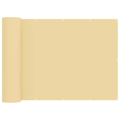 Schermo di Privacy per Balcone 180 x 1000 cm Polyester Sabbia
