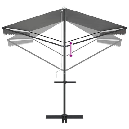Tenda autoportante Grigio 6 x 3 m Poliestere | homemem39