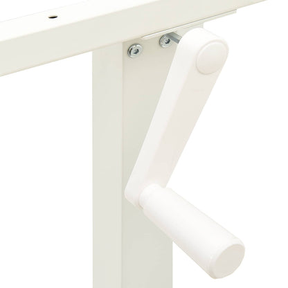 Scrivania con archiviazione Bianco e Naturale 120 x 60 cm | homemem39