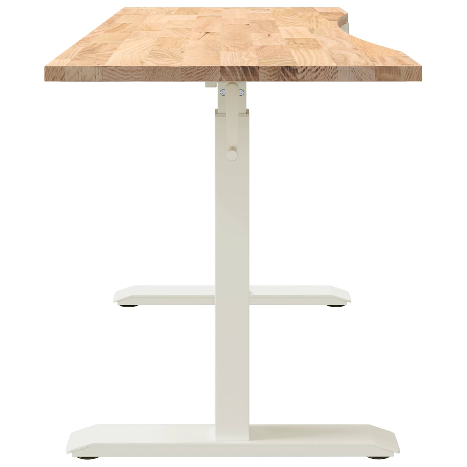 Scrivania con archiviazione Bianco e Naturale 140 x 60 cm | homemem39