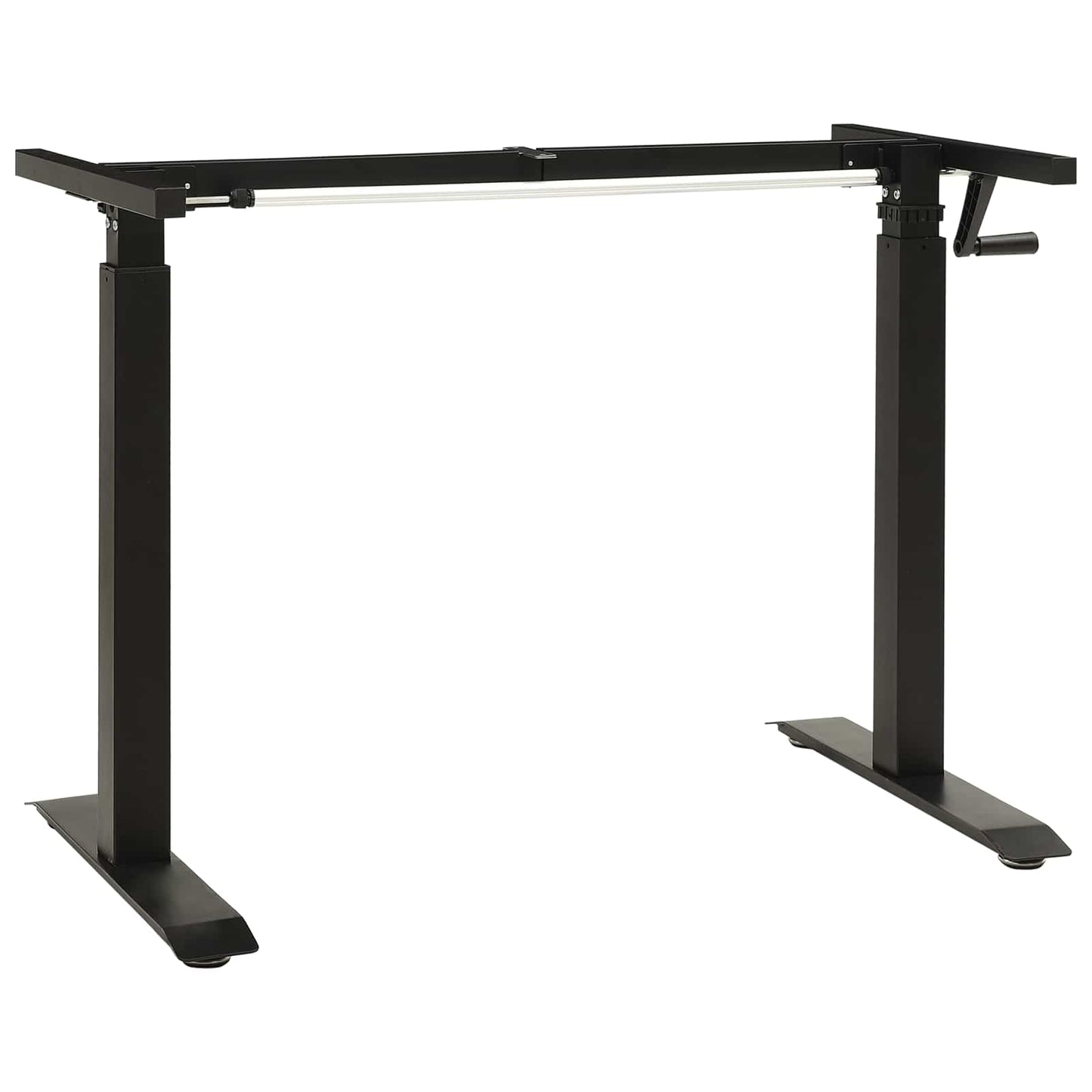 Scrivania Nero e naturale 140 x 60 cm Legno di Quercia Massello | homemem39