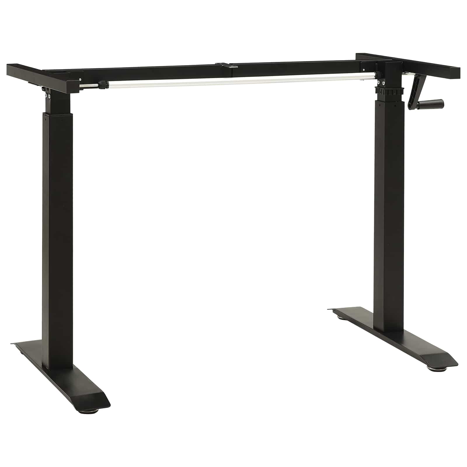 Scrivania Nero e naturale 140 x 60 cm Legno di Quercia Massello | homemem39