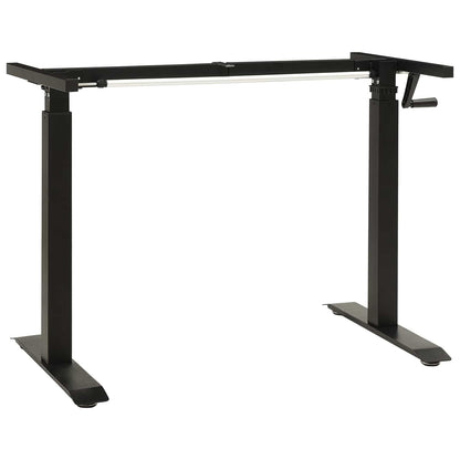 Scrivania Nero e naturale 140 x 60 cm Legno di Quercia Massello | homemem39