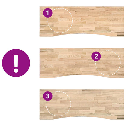 Scrivania Nero e naturale 140 x 60 cm Legno di Quercia Massello | homemem39
