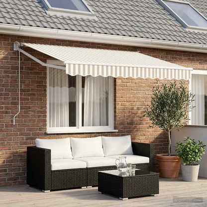 Tenda retrattile Grigio chiaro e bianco 2,5 x 2 m | homemem39