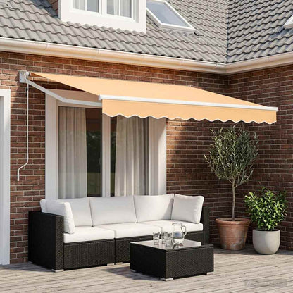 Tenda retrattile Sabbia 3,5 x 2 m Poliestere e Metallo