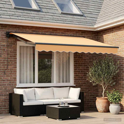 Tenda retrattile manuale Sabbia 3,5 x 2 m | homemem39