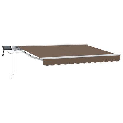 Cornice per Tenda Manuale con LED Tortora 2,5 x 2 m