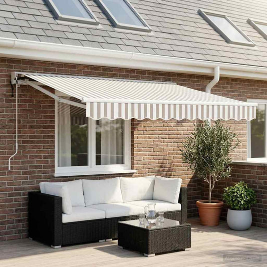 Tettuccio Elettrico Retrattile Grigio chiaro e bianco | homemem39