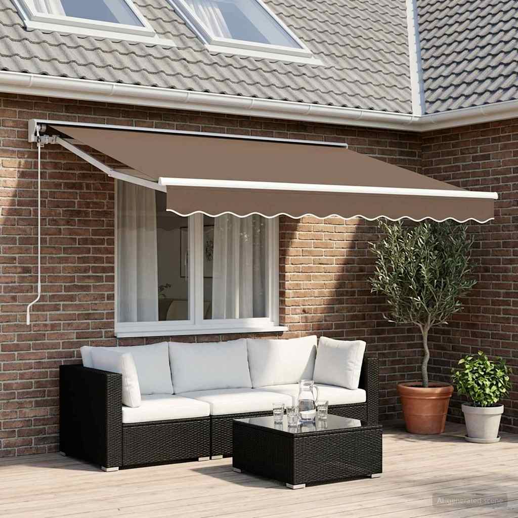 Tettuccio Elettrico Retrattile Tortora 3,5 x 2,5 m | homemem39