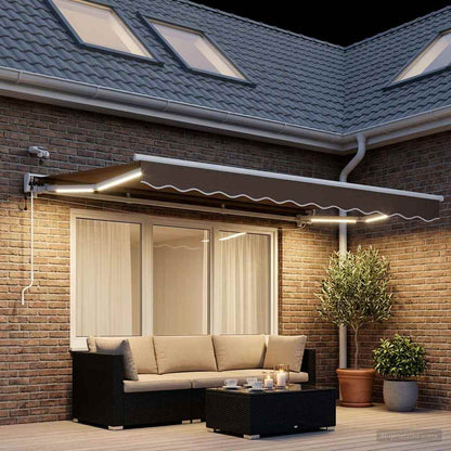 Tettuccio Elettrico Retrattile Tortora 3 x 2 m | homemem39