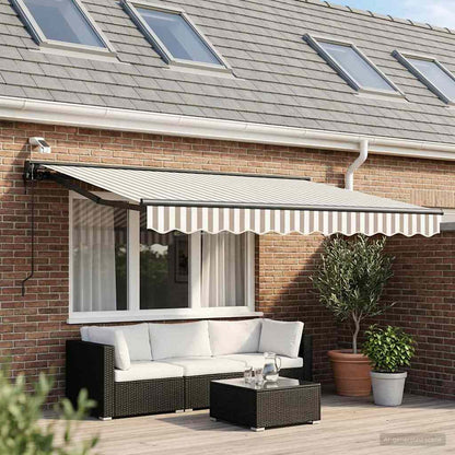 Tettuccio Elettrico Retrattile Grigio chiaro e bianco 3 x 2,5 m | homemem39