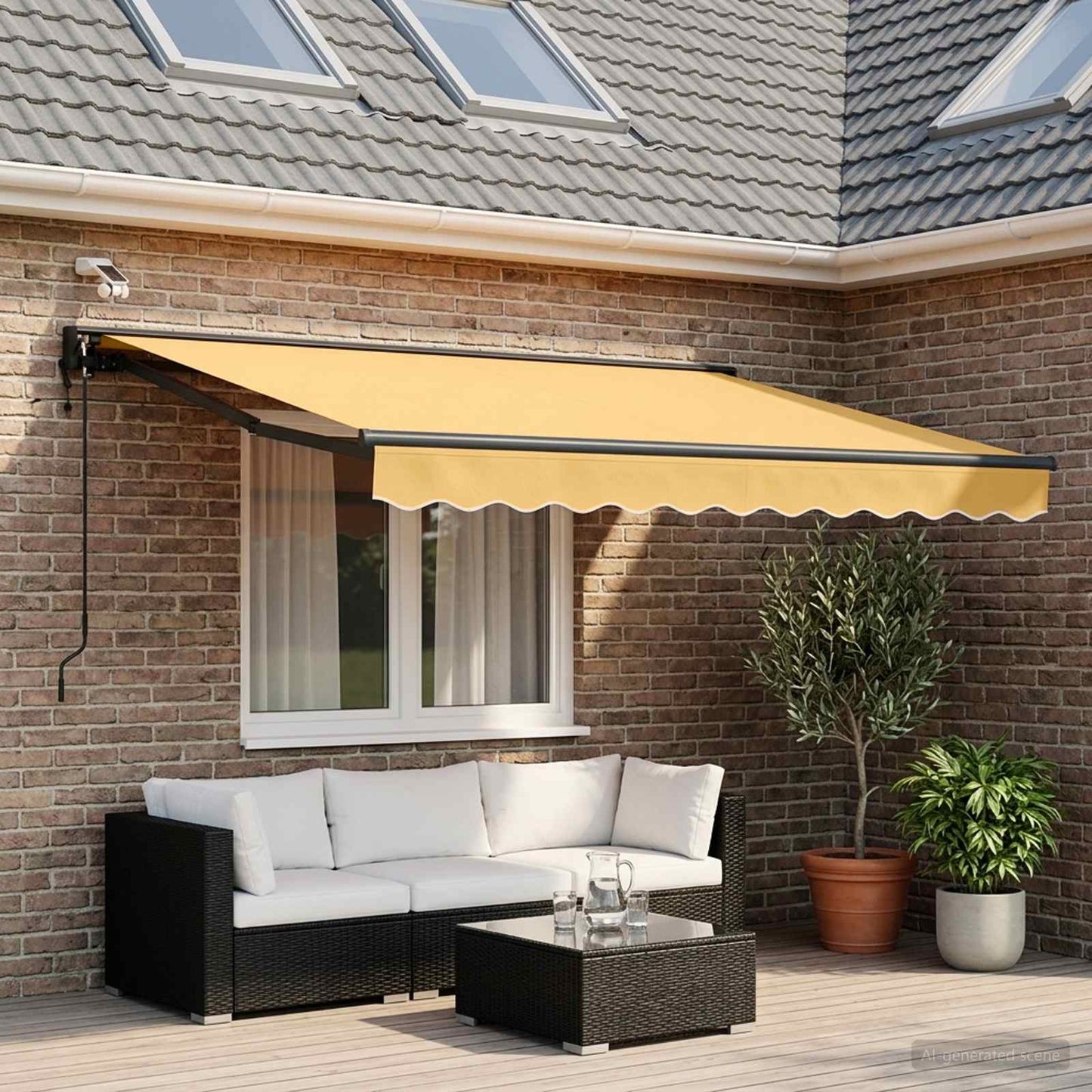 Tettuccio Elettrico Retrattile Sabbia 2,5 x 2 m