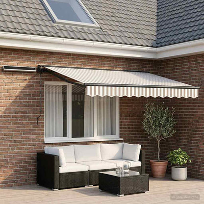 Tettuccio Elettrico Retrattile Grigio chiaro e bianco 2,5 x 2 m | homemem39