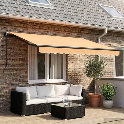 Tenda Retrattile Sabbia 3,5 x 2 m Tessuto | homemem39