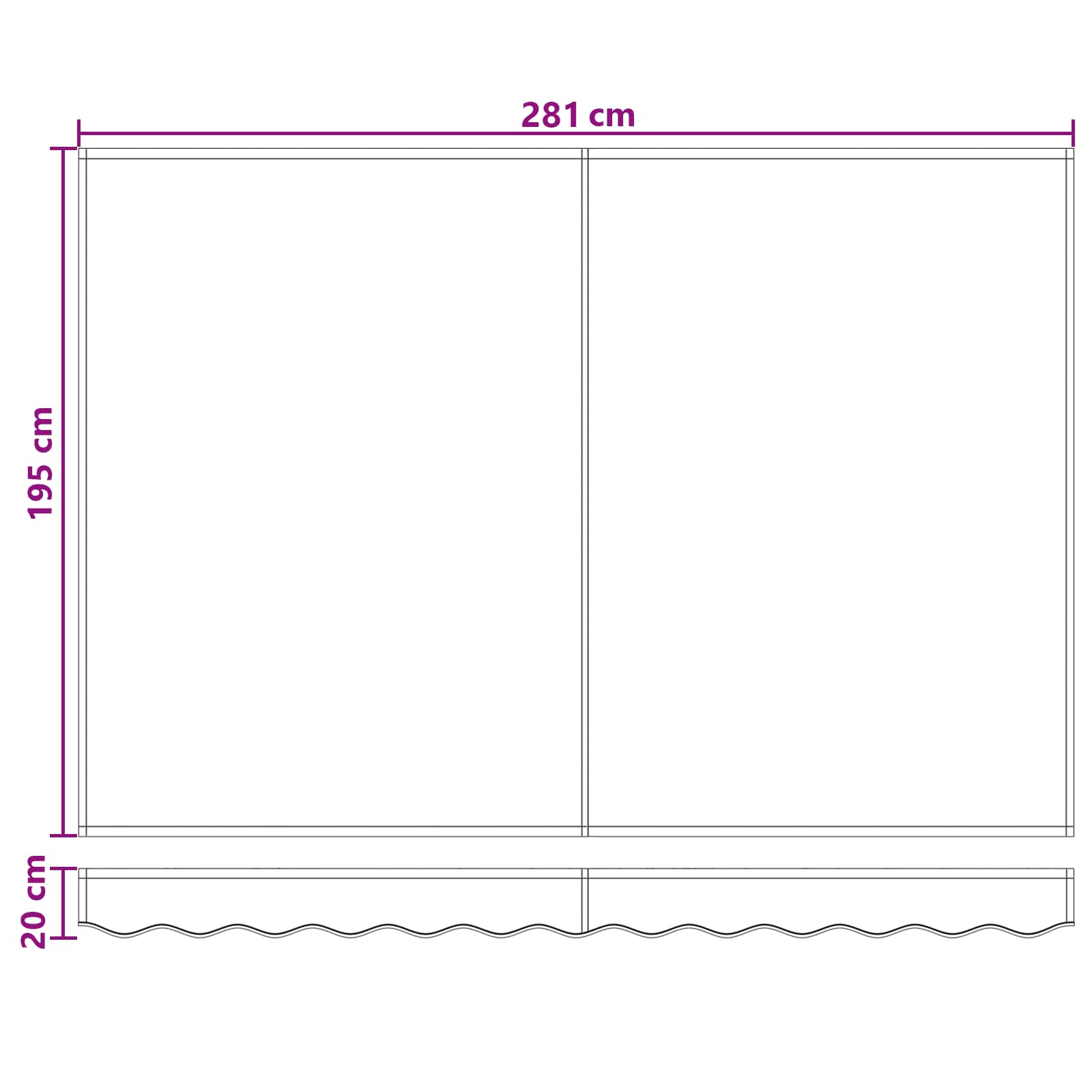 Tenda retrattile manuale Tortora 3 x 2 m Poliestere e Alluminio | homemem39