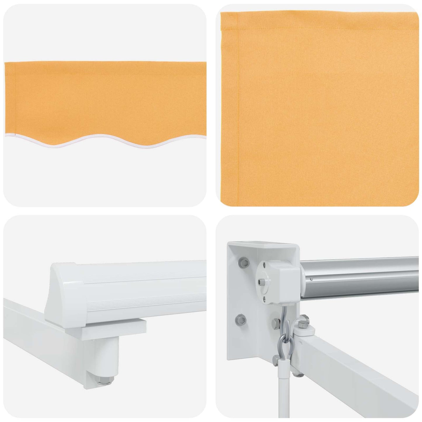 Tenda retrattile Sabbia 3,5 x 2 m 100% Poliestere e Alluminio | homemem39