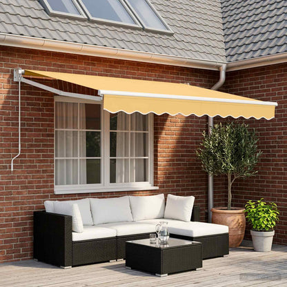 Tenda retrattile Sabbia 3,5 x 2 m 100% Poliestere e Alluminio
