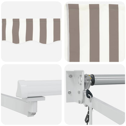 Tenda retrattile Grigio chiaro e bianco 3,5 x 2 m | homemem39