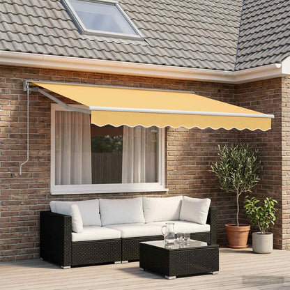 Tenda retrattile Sabbia 3,5 x 2 m Poliestere e Alluminio