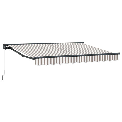 Tenda retrattile manuale Grigio chiaro e bianco 3,5 x 2 m | homemem39