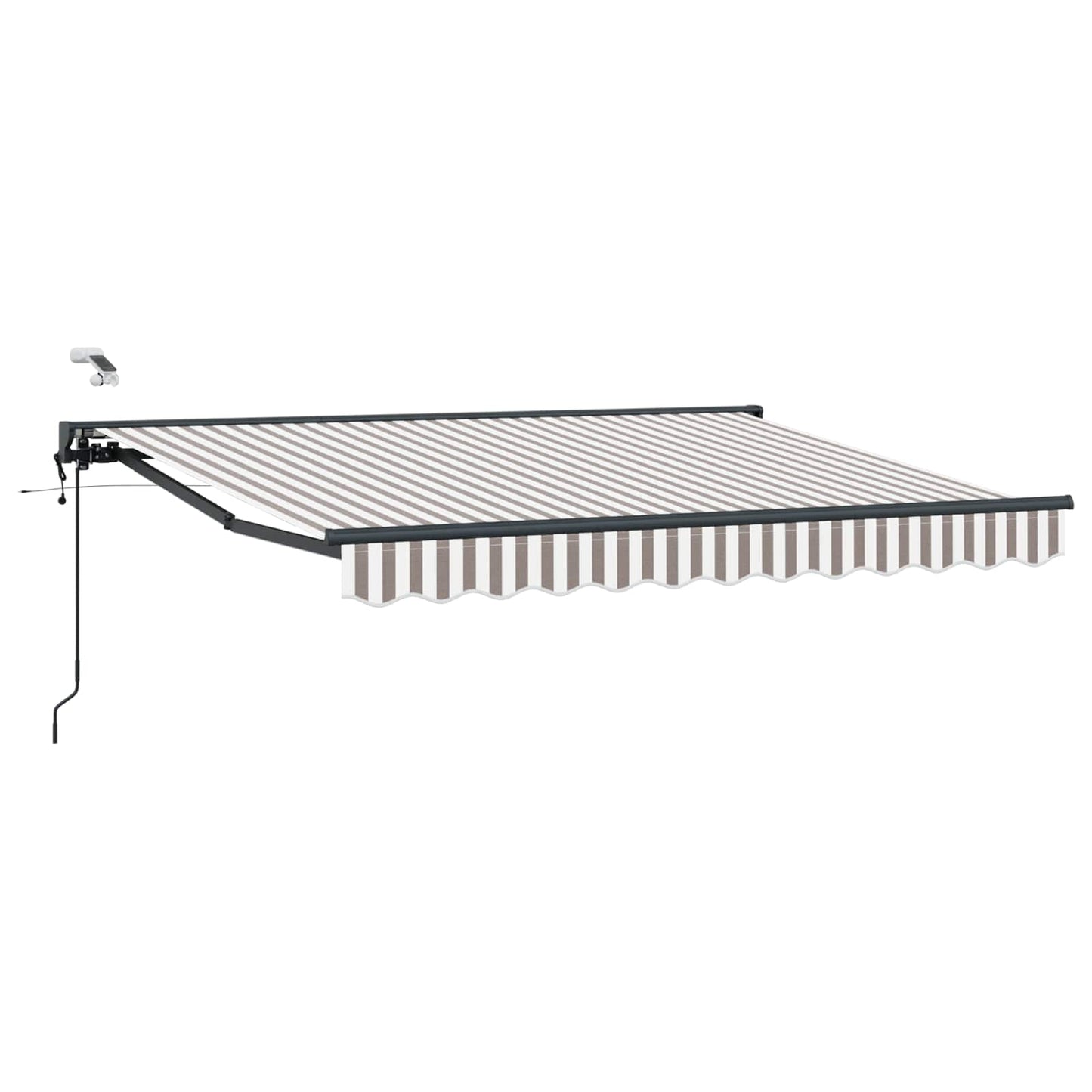 Tettuccio Elettrico Retrattile Grigio chiaro e bianco 3,5 x 2 m | homemem39