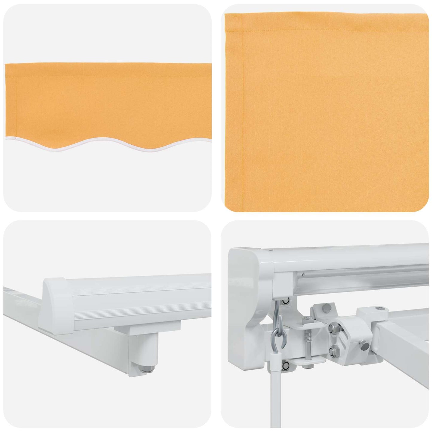 Tenda retrattile Sabbia 4 x 2 m Poliestere e Alluminio | homemem39