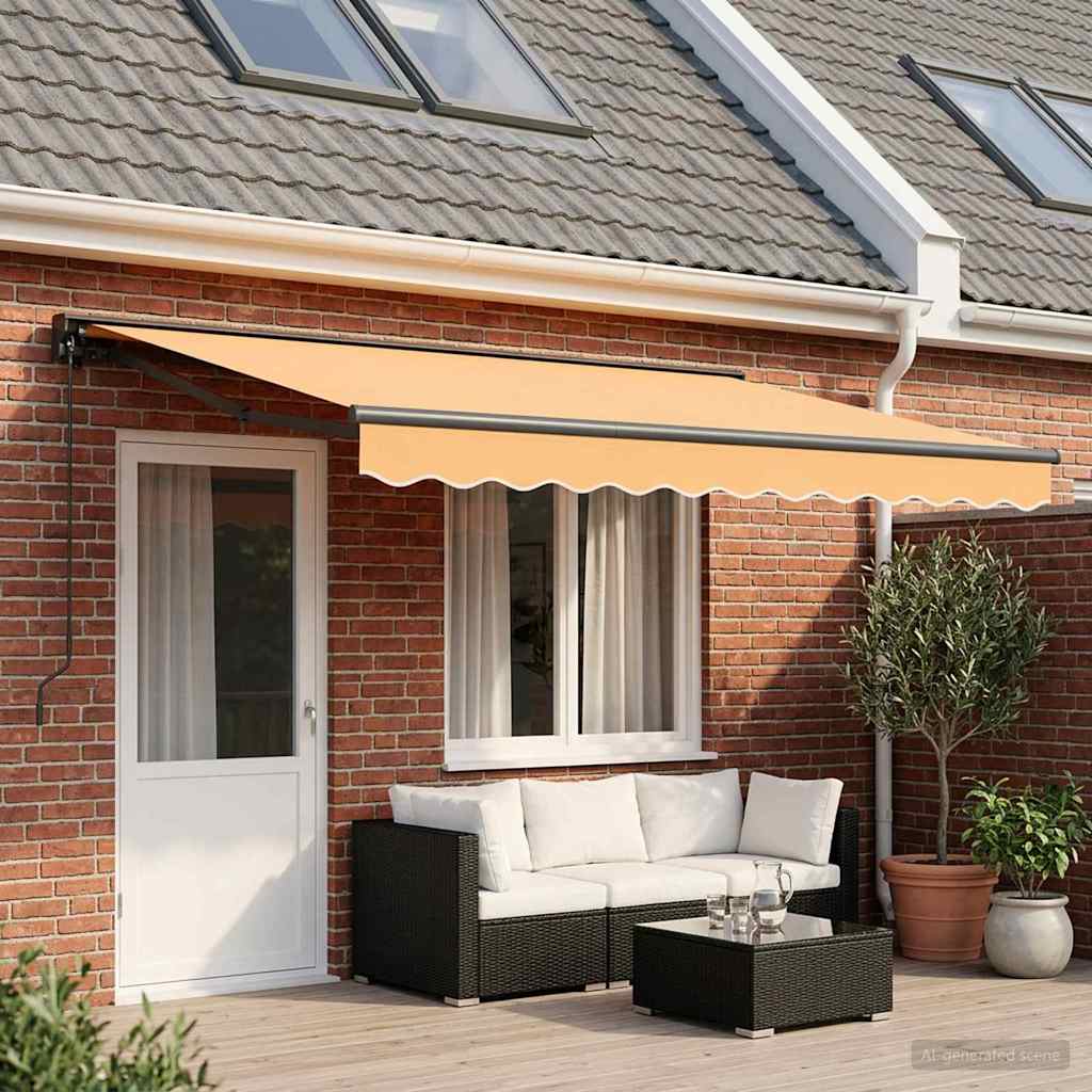 Tenda retrattile manuale Sabbia 5 × 3,5 m | homemem39