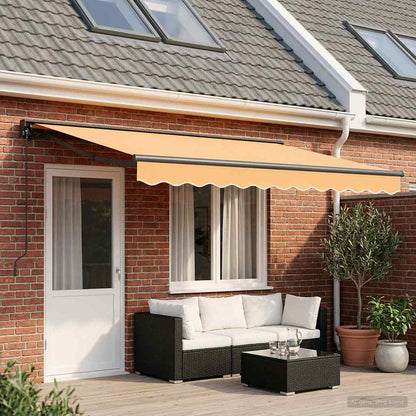 Tenda retrattile manuale Sabbia 5 × 3,5 m | homemem39