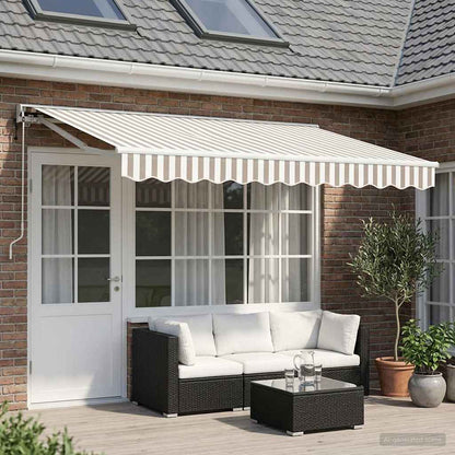 Tettuccio Elettrico Retrattile Grigio chiaro e bianco 4,5 × 3 m | homemem39