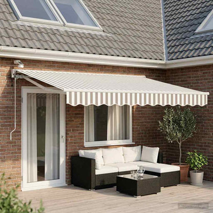 Tettuccio Elettrico Retrattile Grigio chiaro e bianco 5 × 3,5 m | homemem39