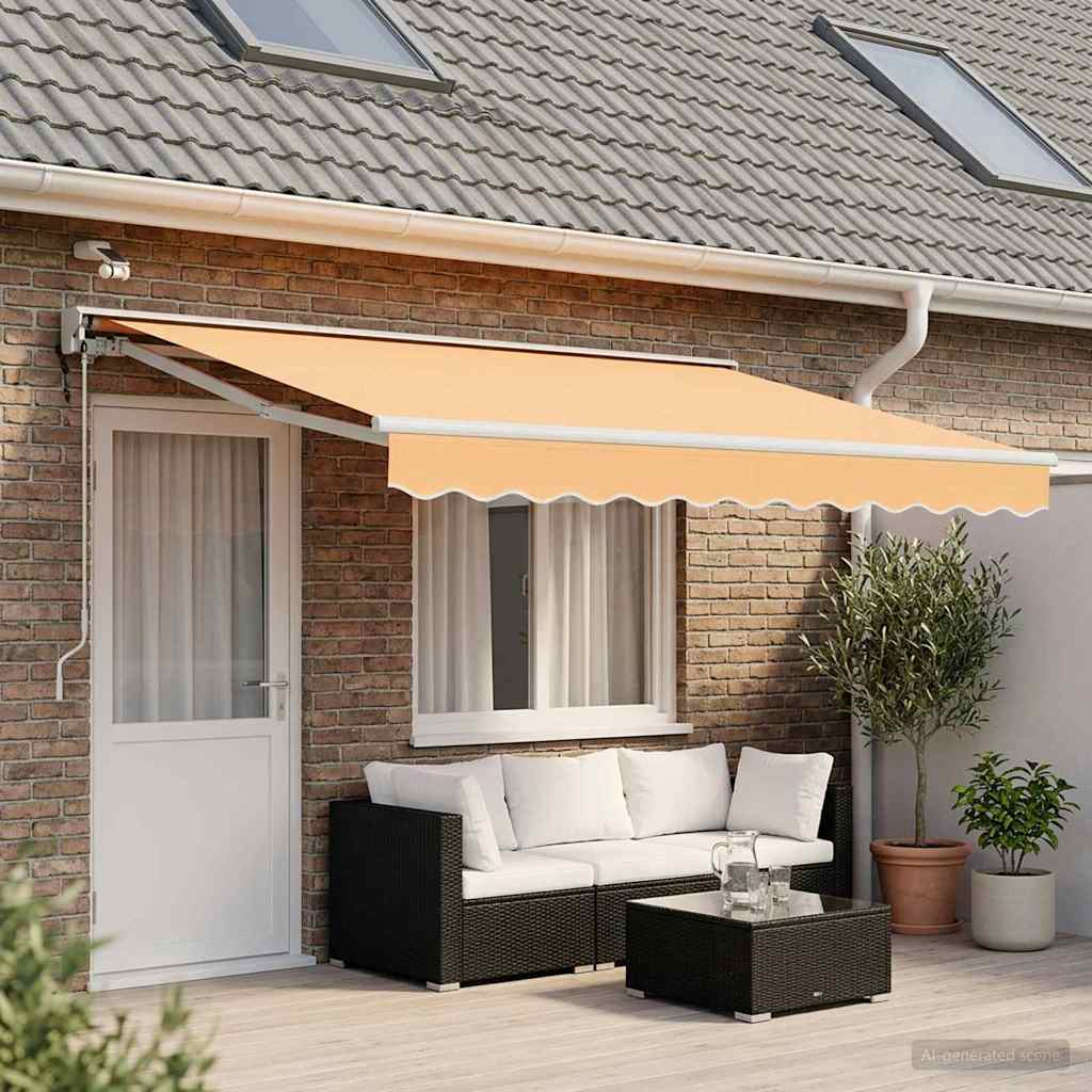 Tettuccio Elettrico Retrattile Sabbia 4,5 × 3 m | homemem39