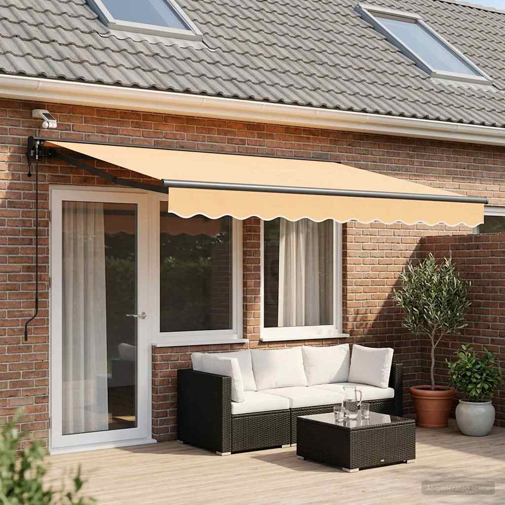 Tettuccio Elettrico Retrattile Sabbia 4 × 3 m | homemem39