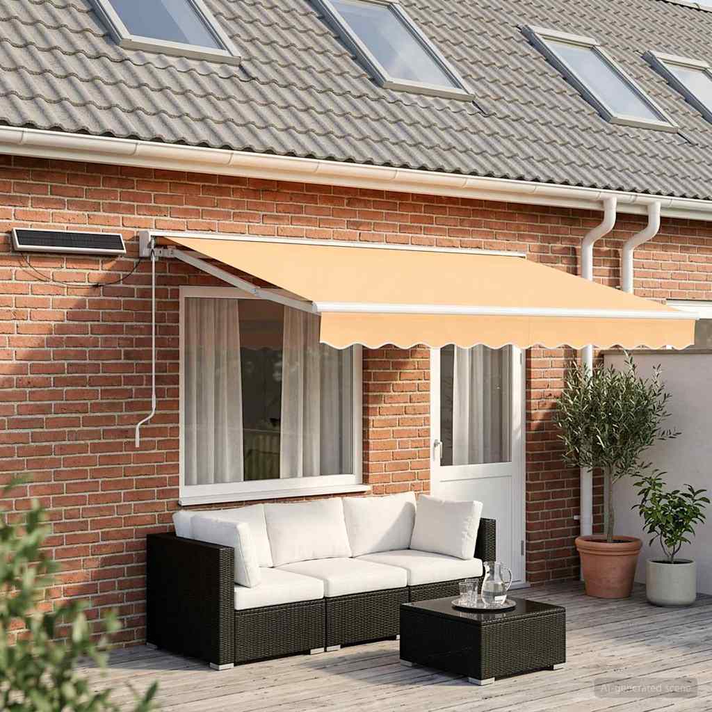 Tettuccio Elettrico Retrattile Sabbia 4,5 × 3,5 m | homemem39