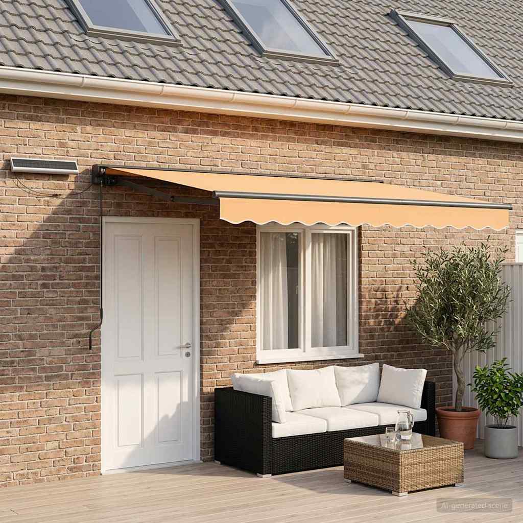 Tettuccio Elettrico Retrattile Sabbia 4,5 × 3 m | homemem39