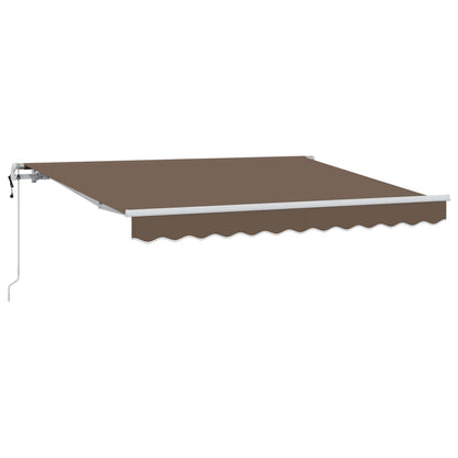 Tenda retrattile Tortora 300 x 250 cm Tessuto e Alluminio | homemem39