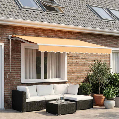 Tenda retrattile Sabbia 350 x 250 cm Poliestere | homemem39