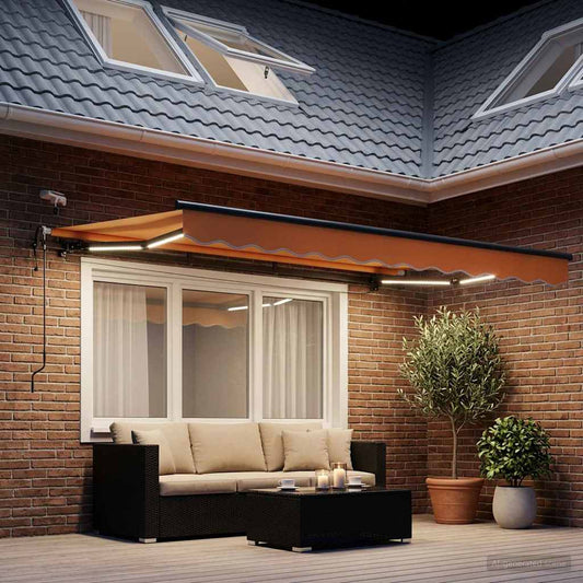 Tenda retrattile Sabbia 350 x 250 cm Poliestere - homemem39