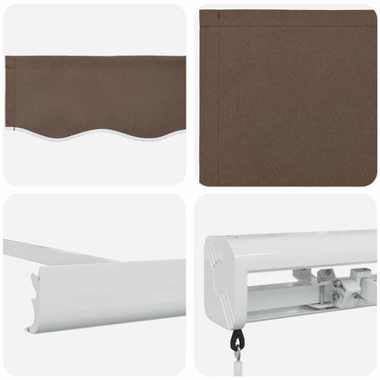 Tenda retrattile Tortora 300 x 250 cm Tela e Alluminio | homemem39